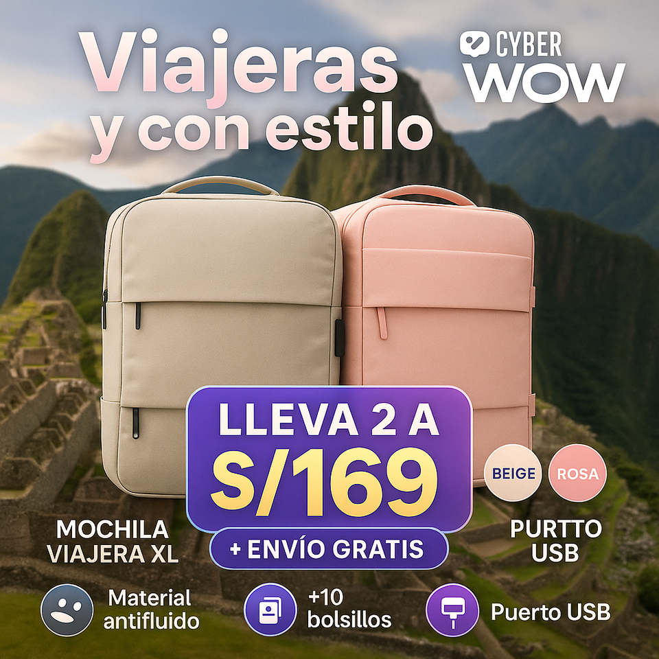 NUEVA MOCHILA VIAJERA XL - PACK GIRL