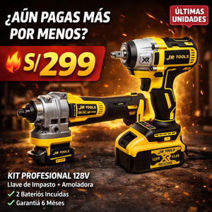KIT PROFESIONAL TOTAL TOOLS 128V