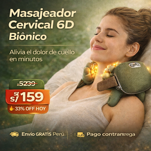 NUEVO MASAJEADOR CERVICAL 6D BIONICO