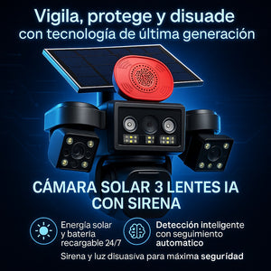 NUEVA CÁMARA PULPO  DELUXE-CON PANEL SOLAR E IA
