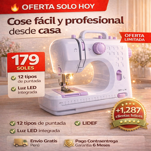 NUEVA MÁQUINA DE COSER SEMI PRO PORTÁTIL - Potencia y precisión en todo momento