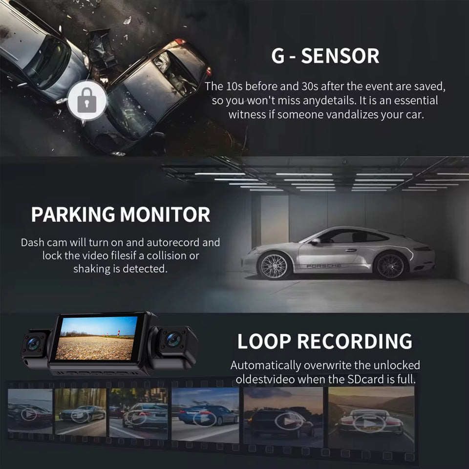 NUEVA DASHCAM KRAKEN WIFI 4 LENTES 360°