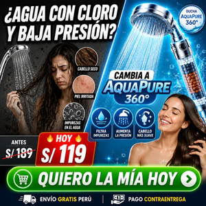 NUEVA DUCHA AQUAPURE 360° - Transforma tu Piel y Cabello