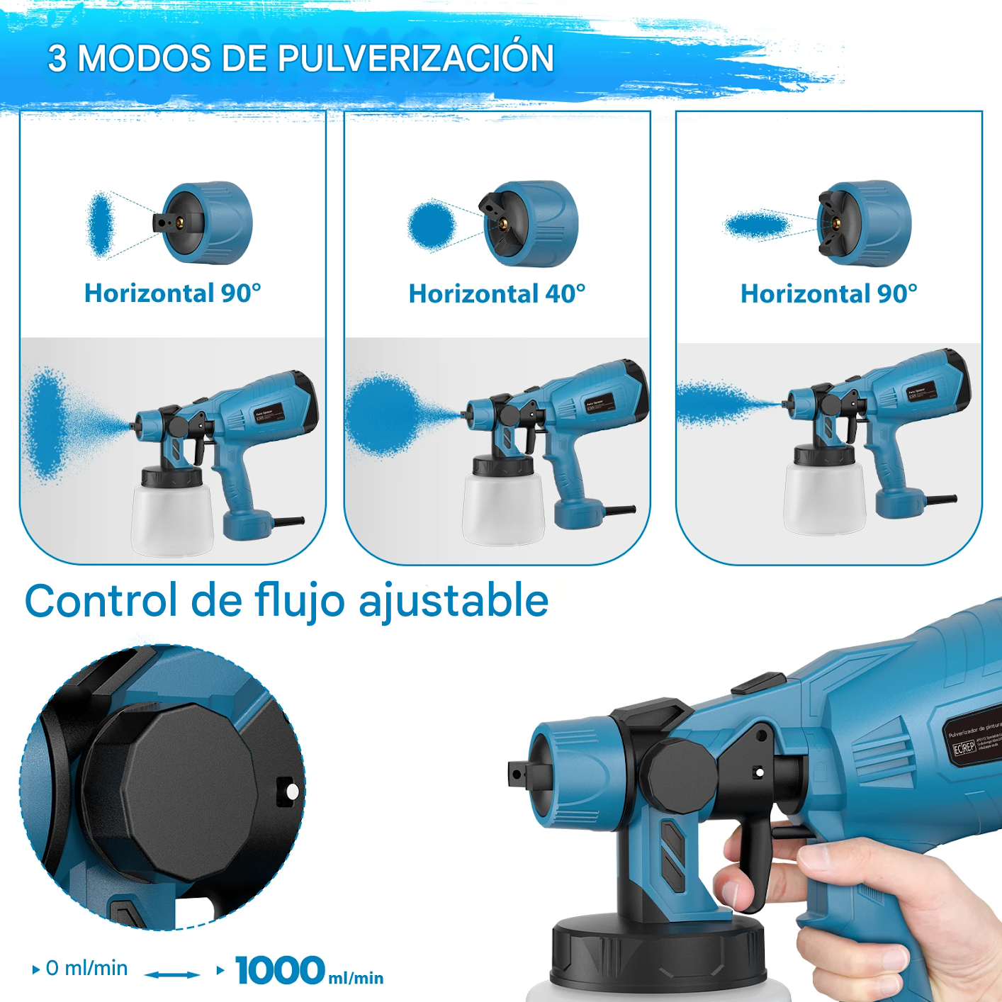 NUEVA PISTOLA DE PINTURA PAINTPRO 48V